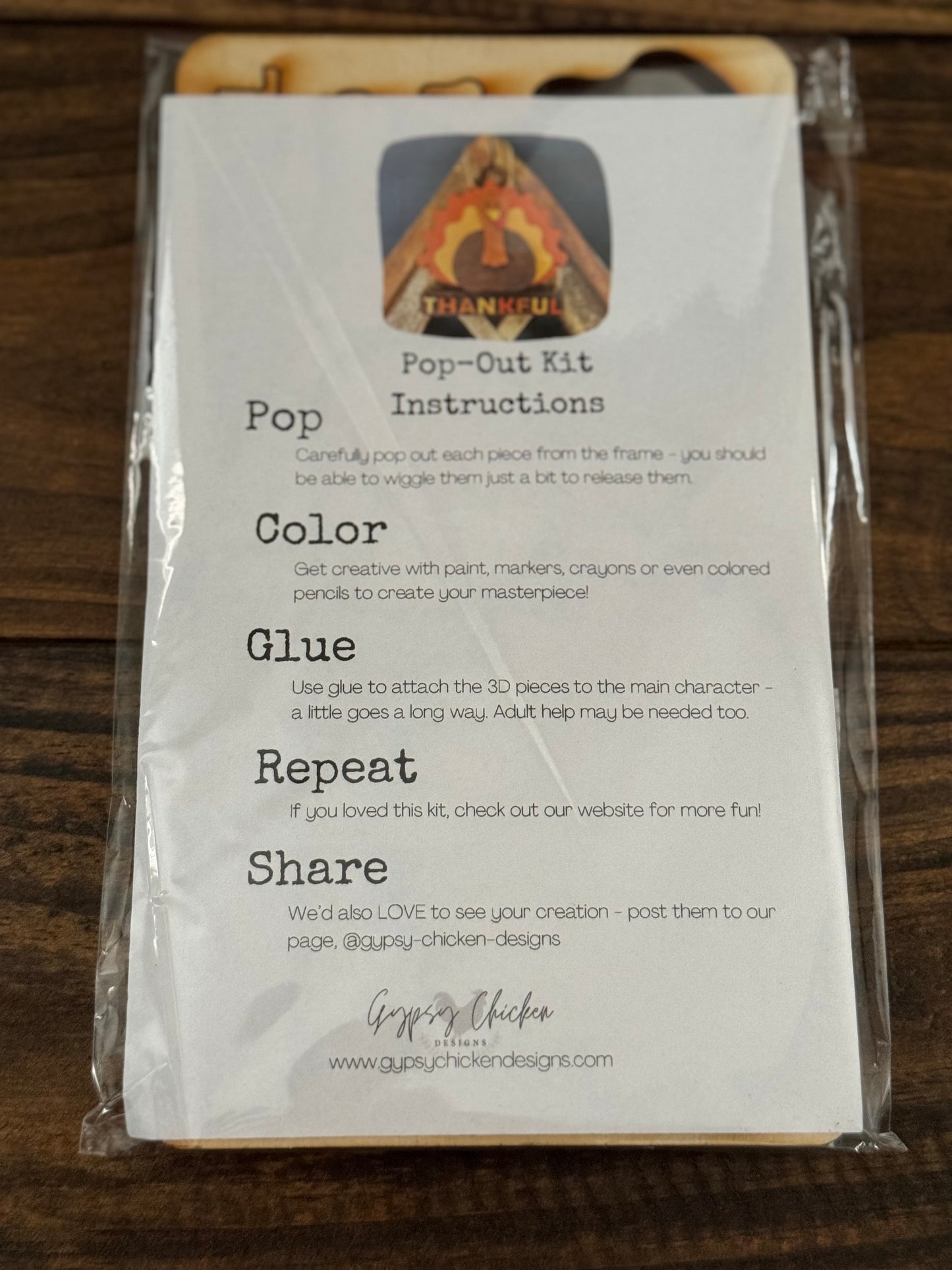 Thankful DIY Pop-Out Kit