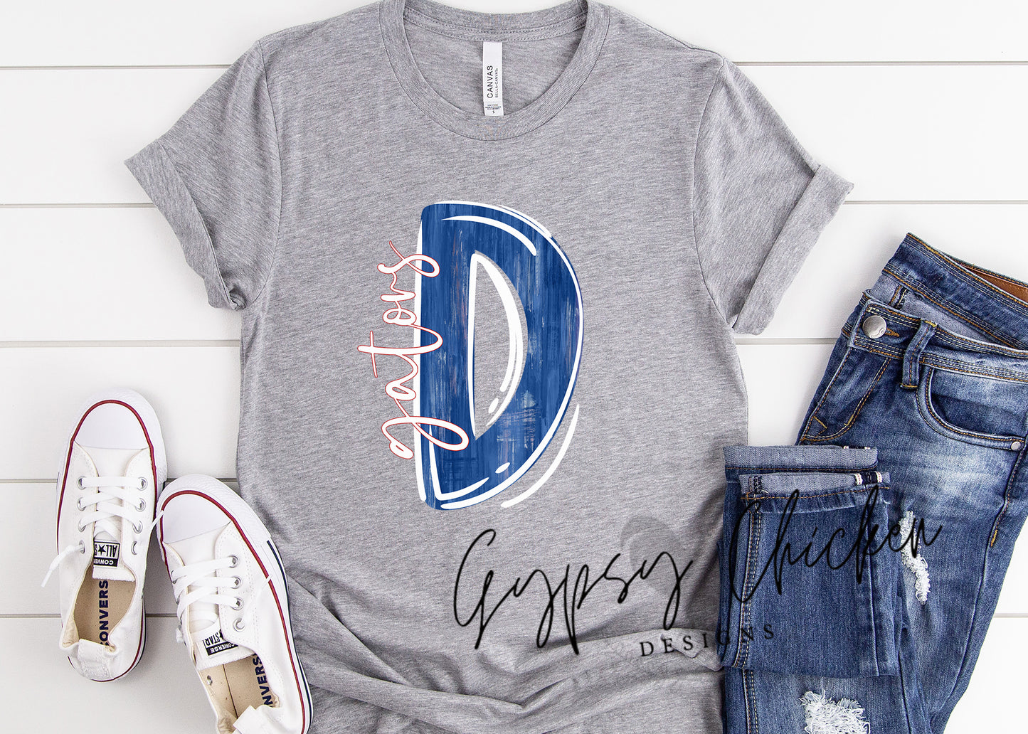 Brushstroke Painted Mascot Tee {CUSTOM}