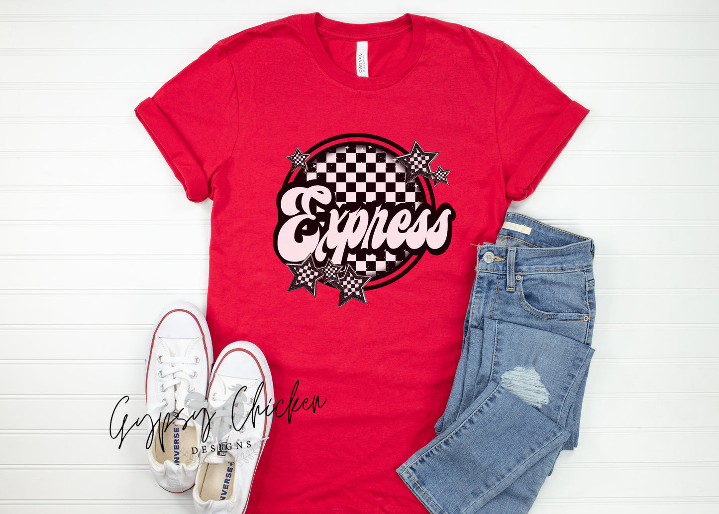 Checkers & Stars {Custom Mascot}