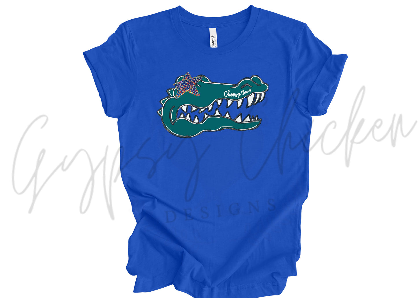 Rhinestone Gator Chomp