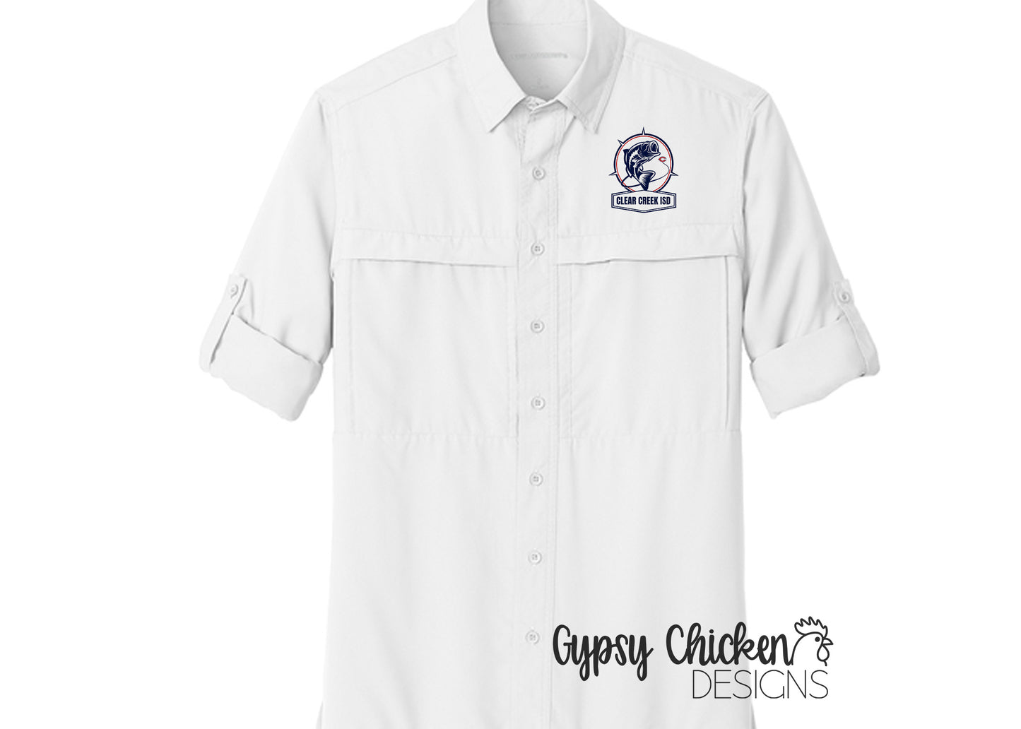 CCISD Men's Long Sleeve Dockside Shirt | Embroidered