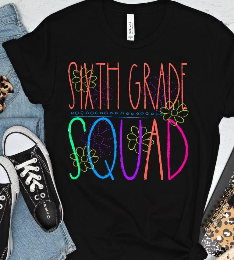 "Squad" Chalkboard