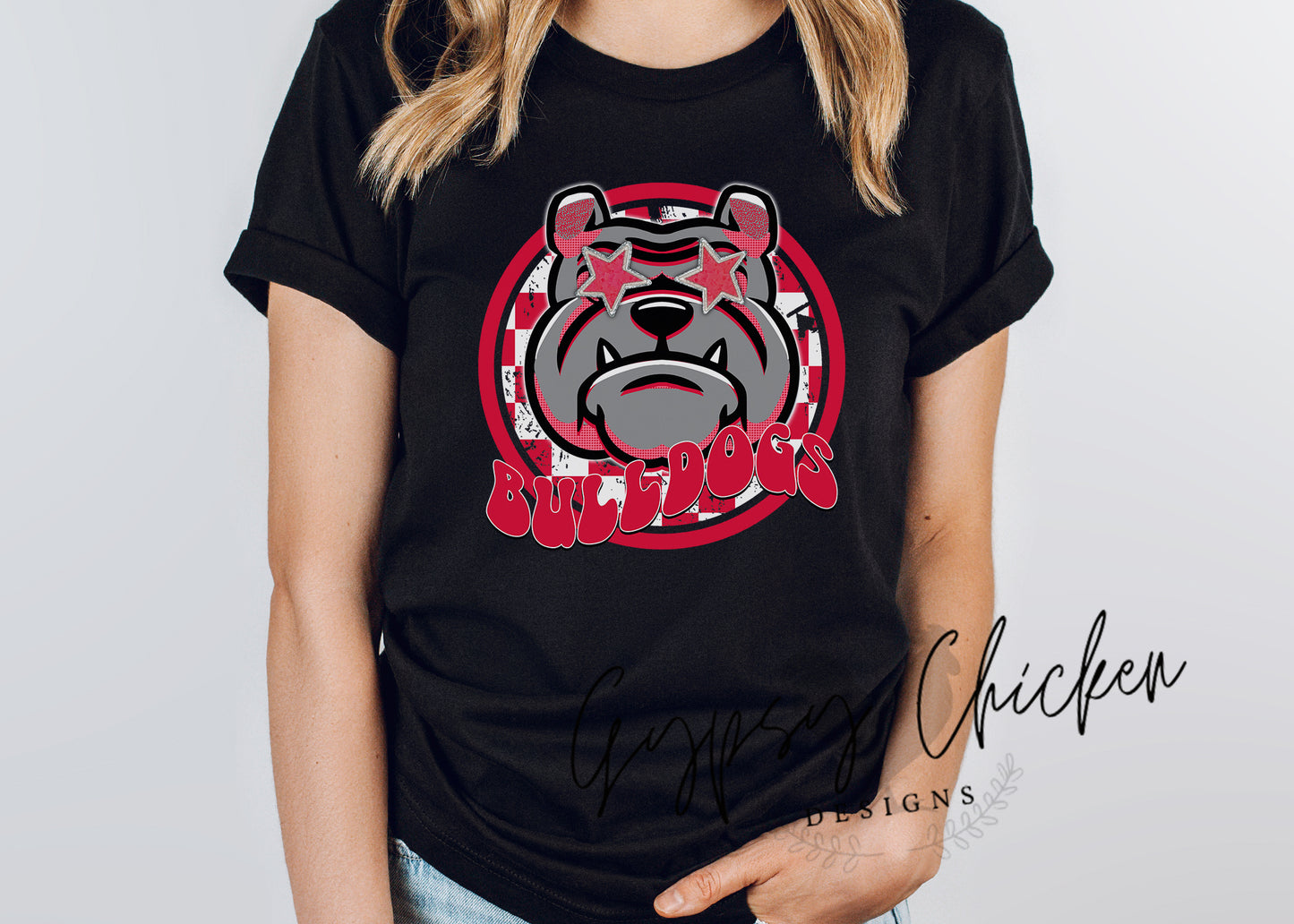 Bulldog Preppy Mascot