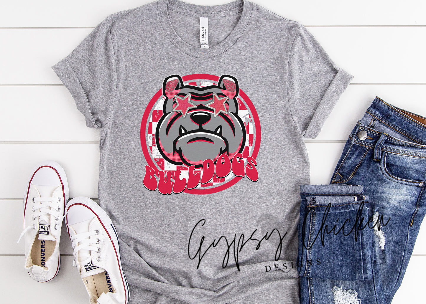 Bulldog Preppy Mascot