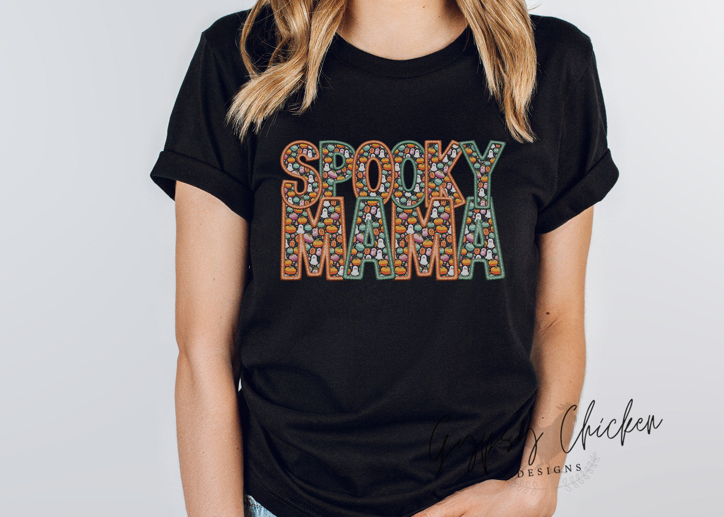 Spooky Mama {Faux Embroidery}