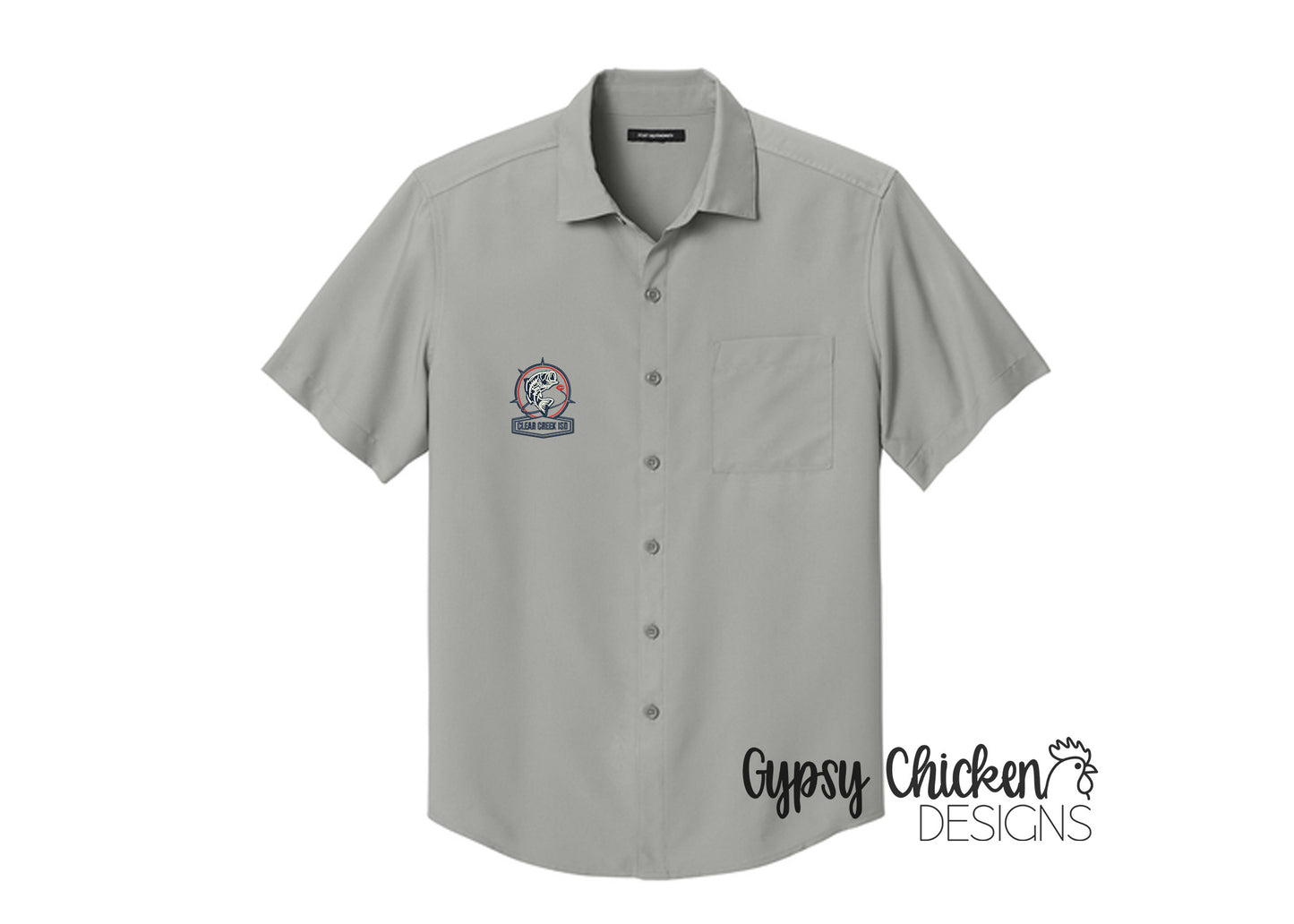 CCISD Men's Short Sleeve Dockside Shirt