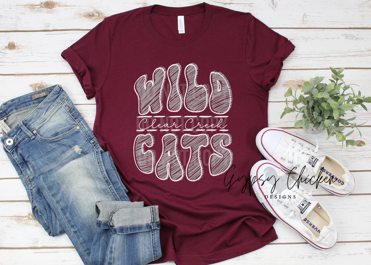Clear Creek Wildcats Scribble