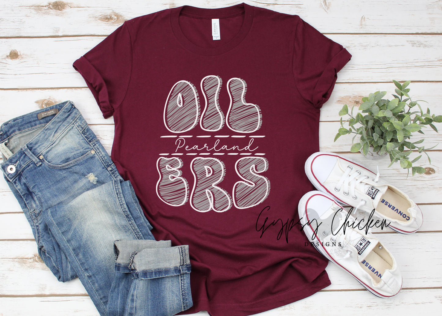 Pearland Oilers Scribble