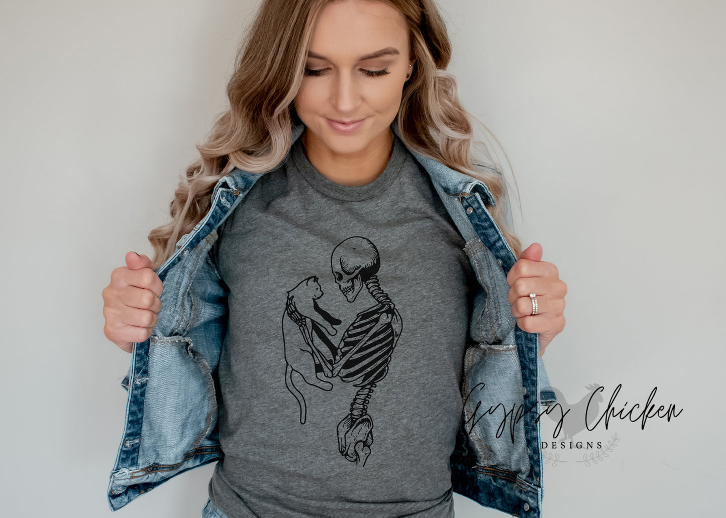 Skeleton and Cat