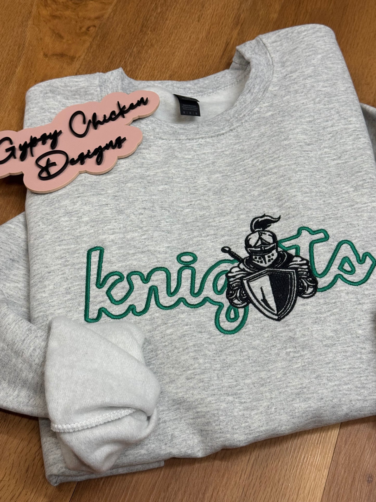 Embroidered Mascot Shirt or Sweatshirt