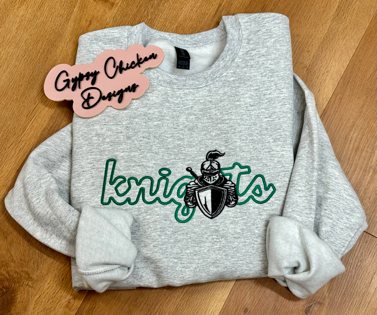 Embroidered Mascot Shirt or Sweatshirt