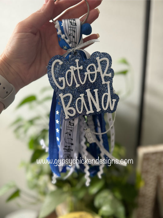 Funky Serif Bogg Bag Tassel Tag