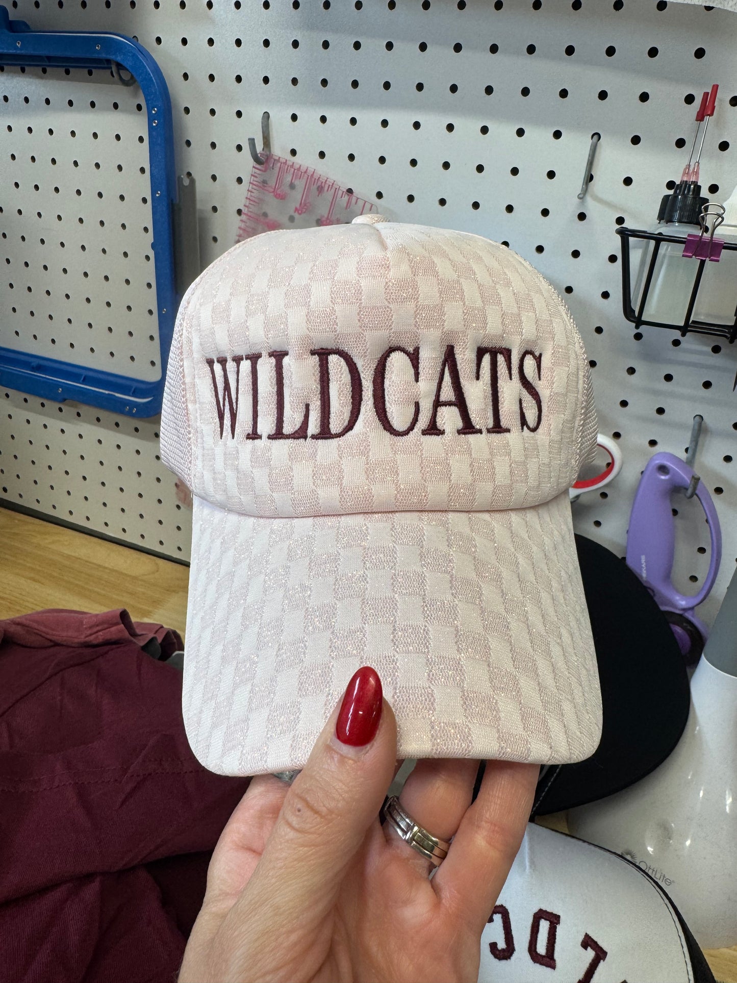 Pink wildcats hat