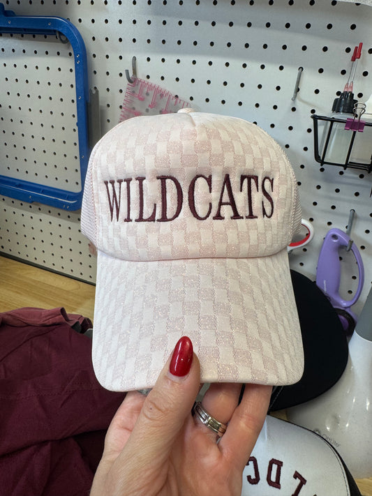 Pink wildcats hat