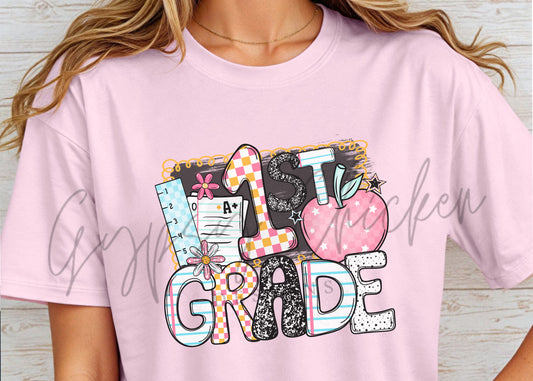 Back to School Apple Grade Levels  {Preschool thru 12th}