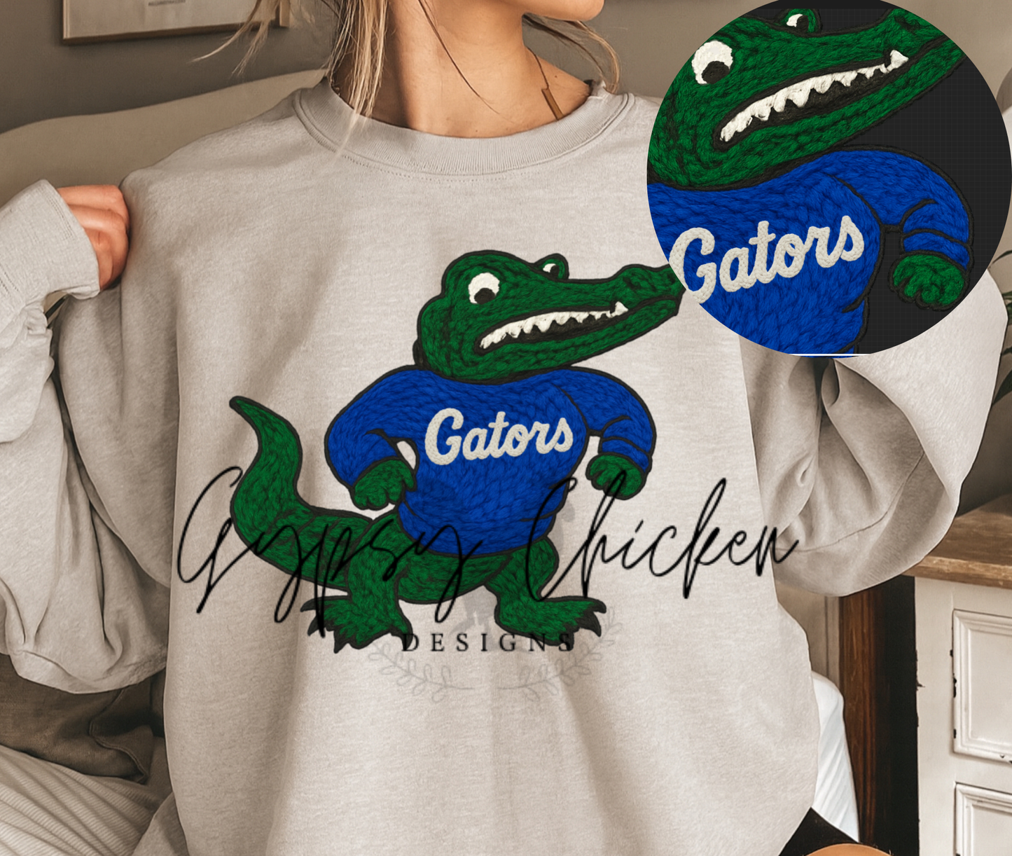 Faux Yarn Gators {Big Al}