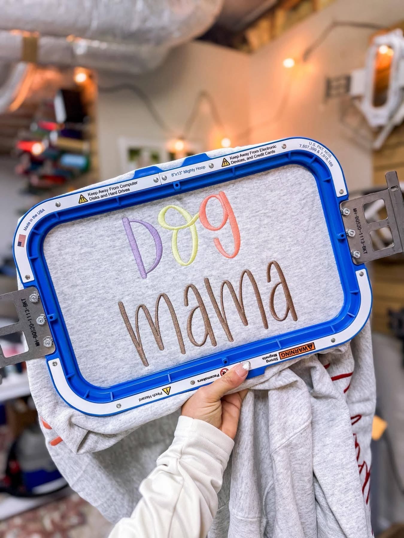 Hand-lettered Dog Mama {Embroidery}