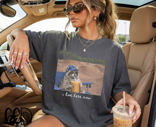 I Live Here Now {Dirt Track Raccoon}