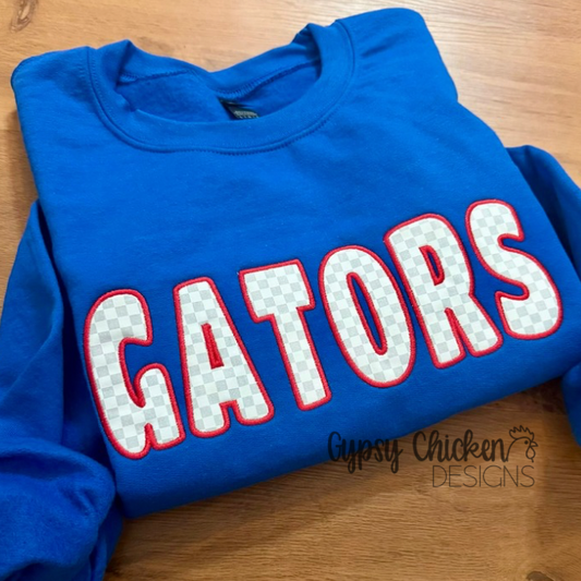 Fatty Custom Mascot {Applique' Embroidery}