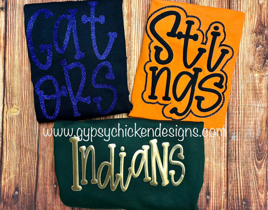 Funky Serif Mascot {puff & glitter}