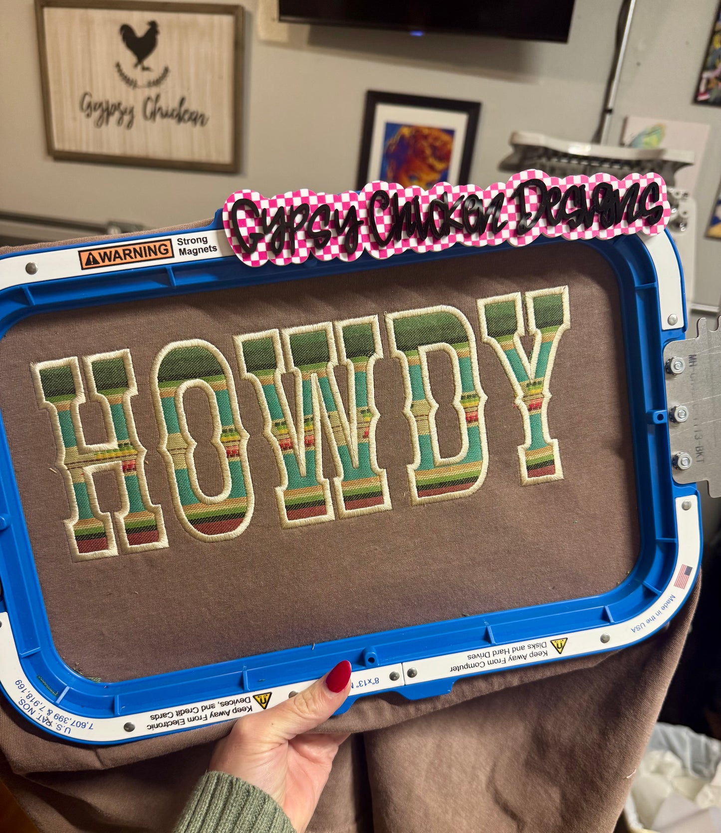 Howdy {Applique' Embroidery}