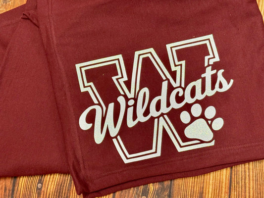 Wildcats Blanket (glitter design)