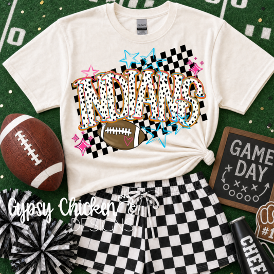 Indians | Wild About Football Mascot Tee