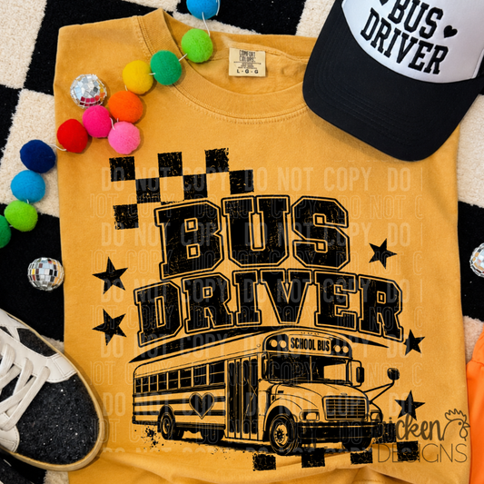 Bus Driver | Distressed Varsity