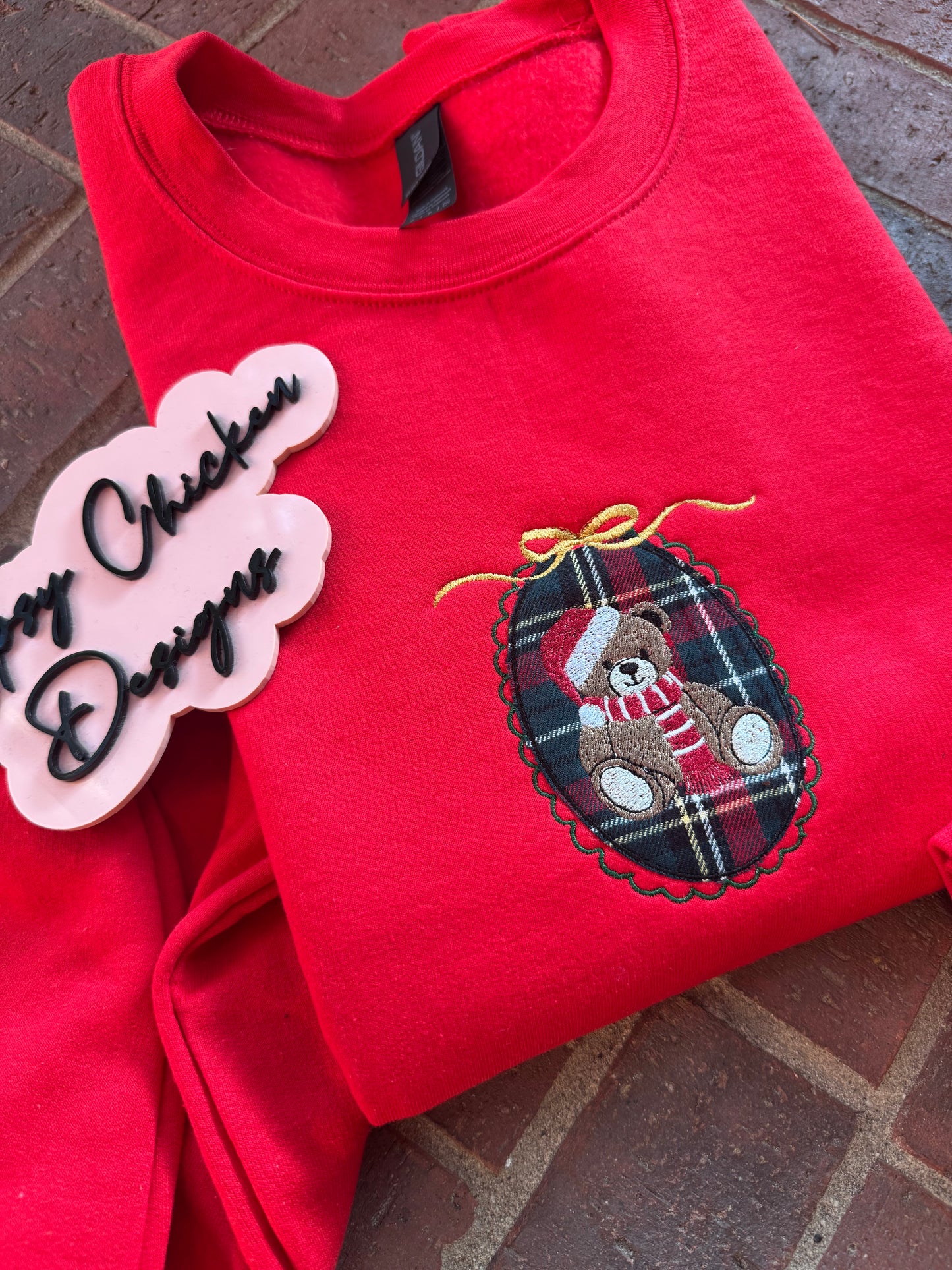 Ready for pickup Teddy Bear in a Frame Appliqué