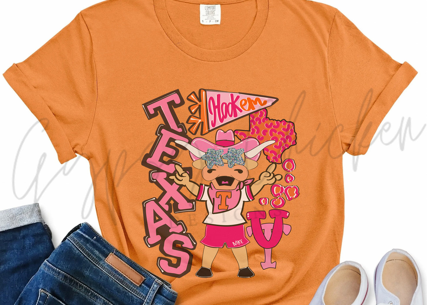 90's Vibe Texas Hook 'Em