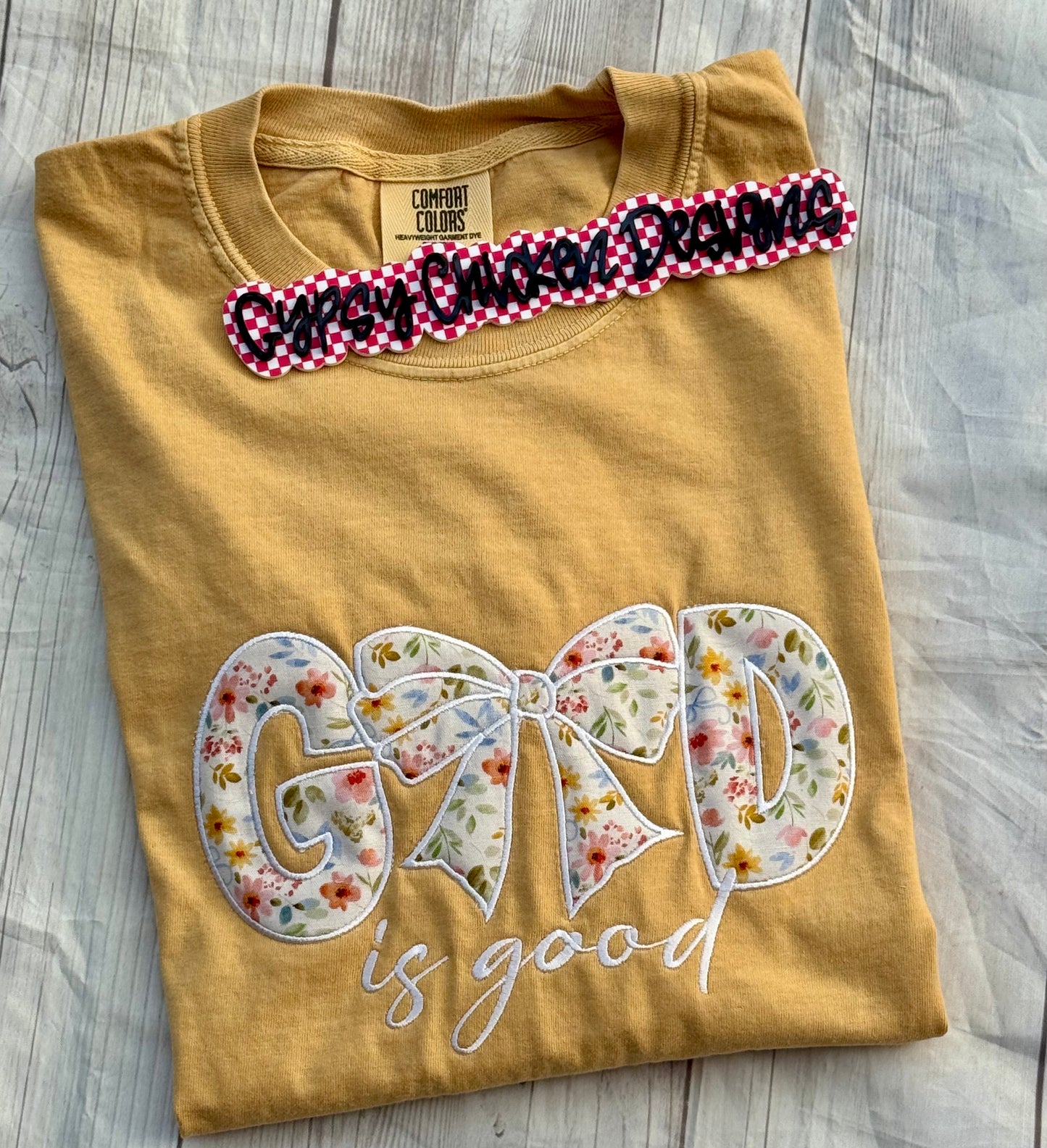 God is Good Appliqué {Embroidery}