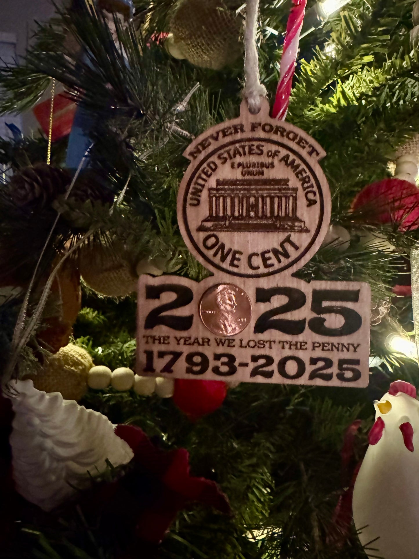 2025 The Year We Lost the Penny Commemorative Ornament