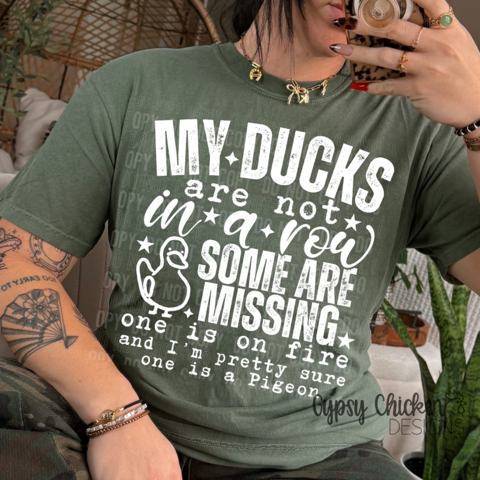 My Ducks Are Not In A Row