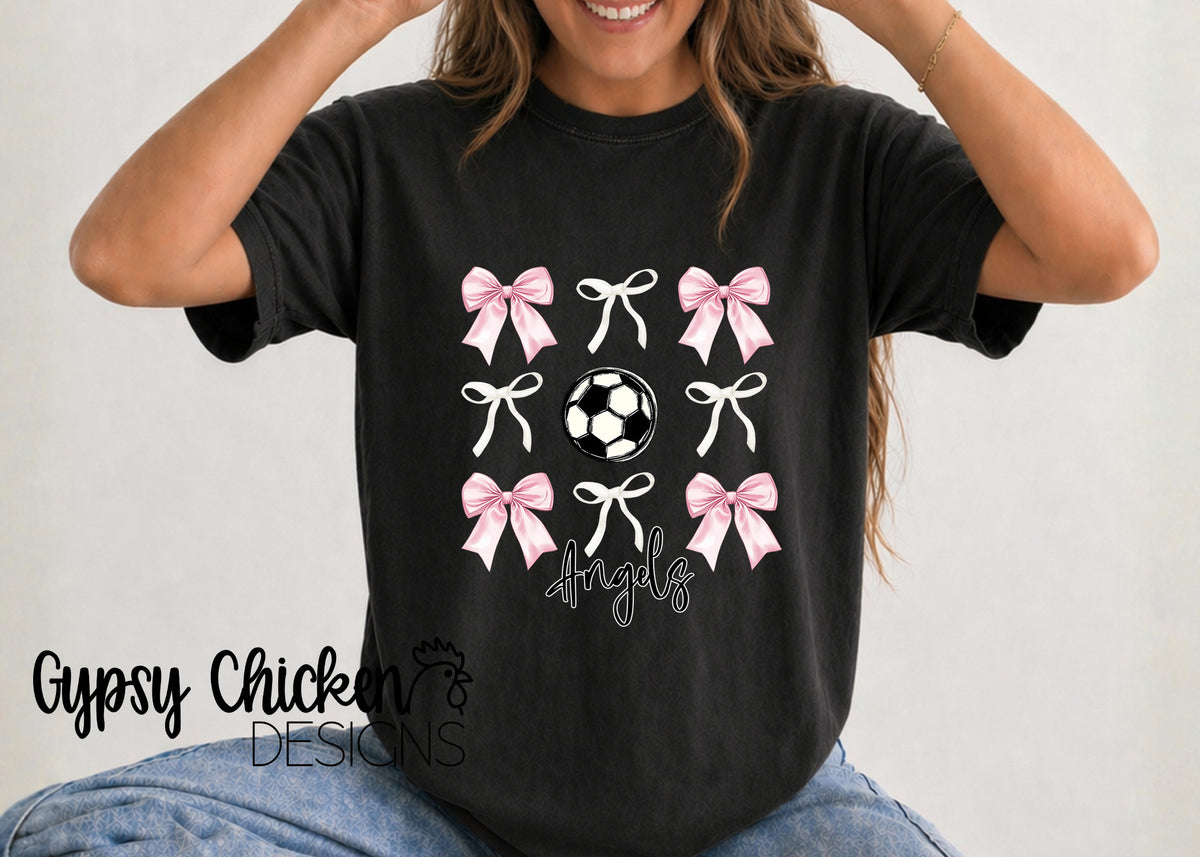 Angels Pink Bows