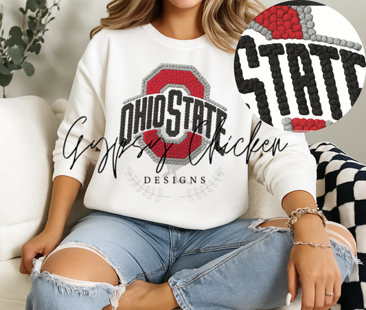 Faux Yarn Ohio State