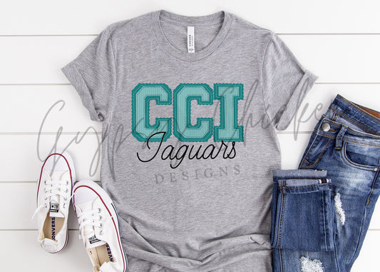 CCI Prepster {Faux Embroidery}