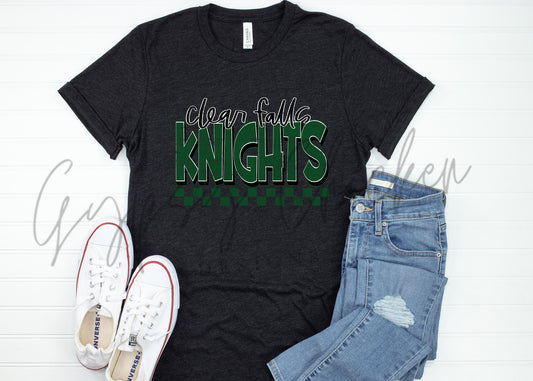 Clear Falls Knights Grunge