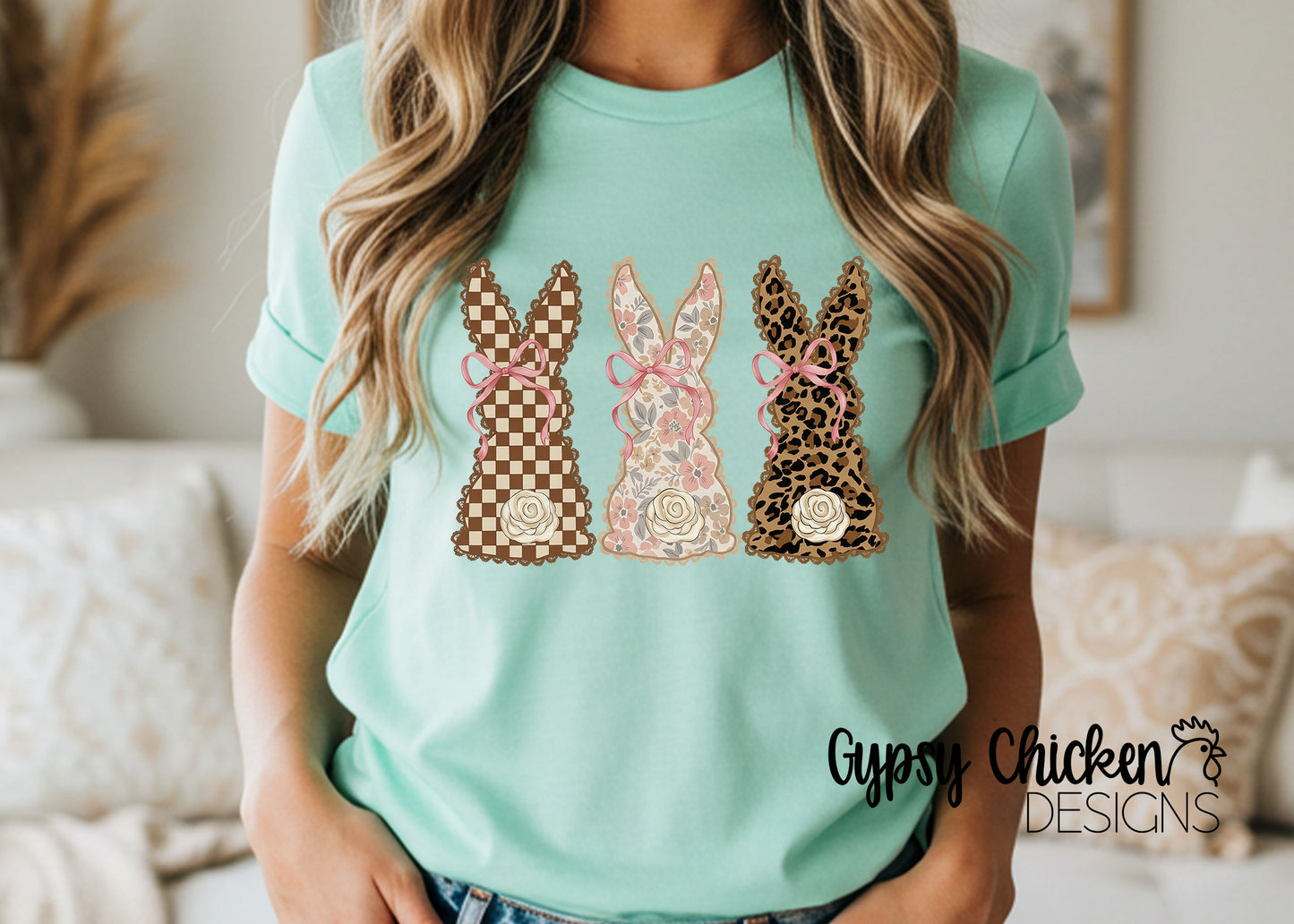 Bunny Trio {Leopard, Floral, Checkered}