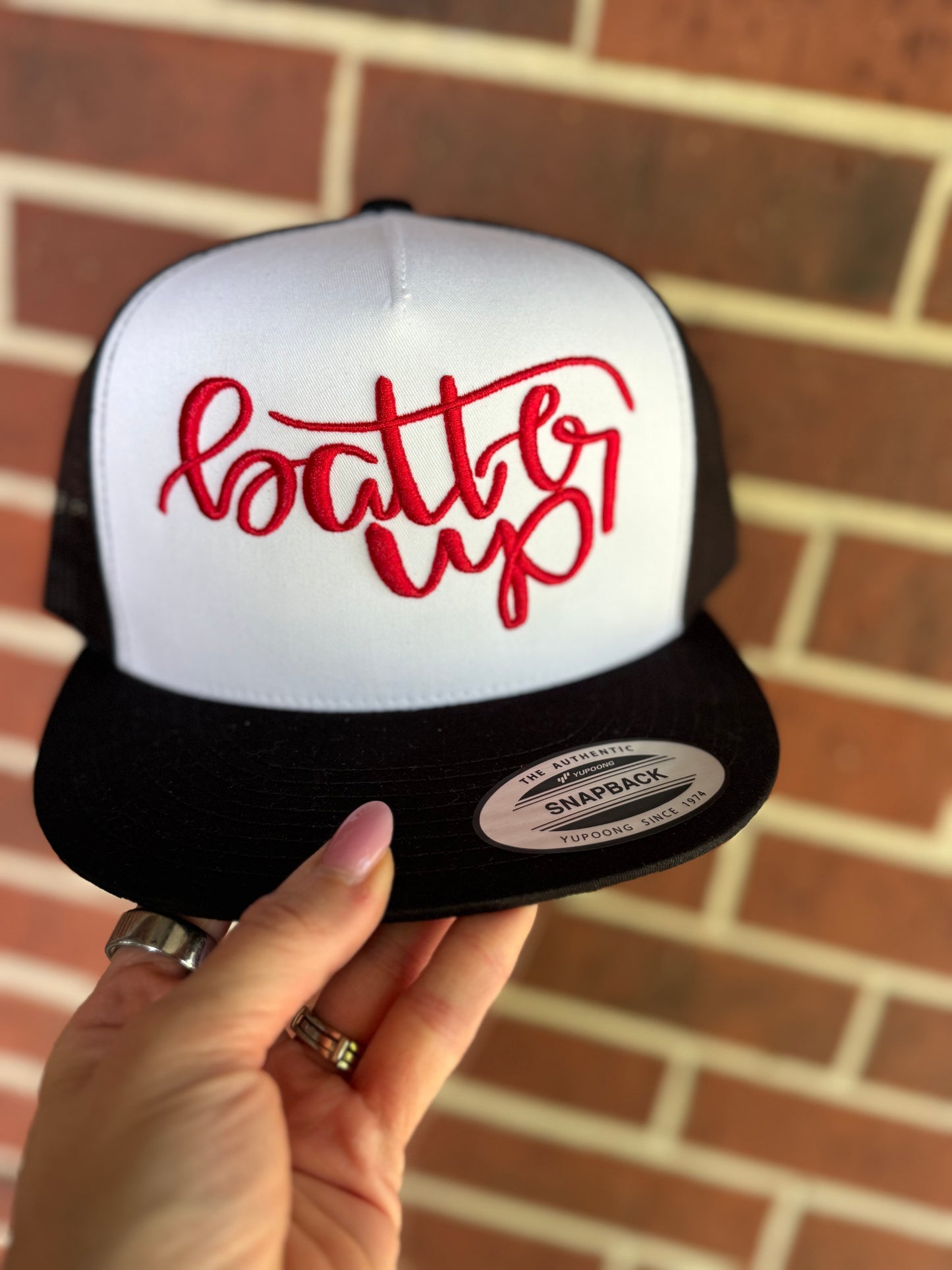Batter Up {Puff Embroidery}