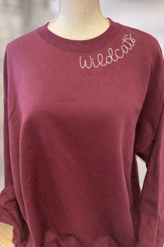 Wildcat Neckline Sweatshirt