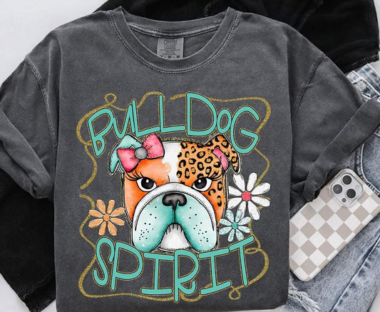 Bulldog Funky Retro Mascot