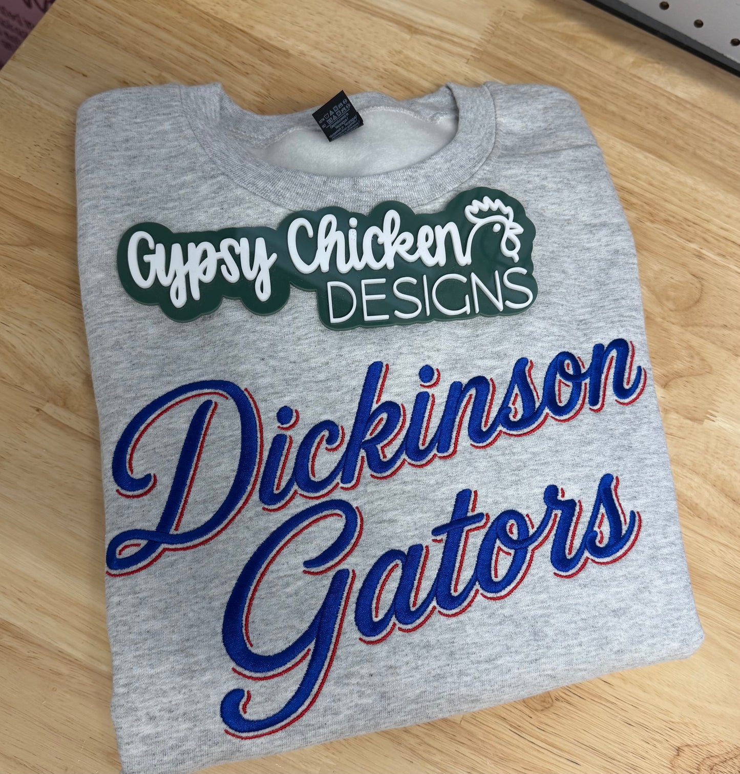 Dickinson Gators Script {Embroidery}