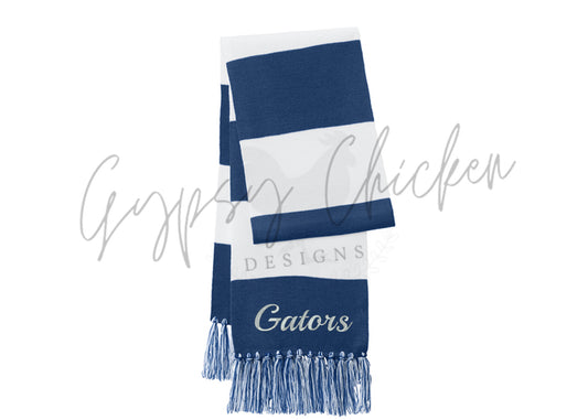 Embroidered Gators Scarf