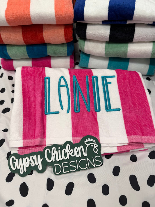 Personalized Beach Towel