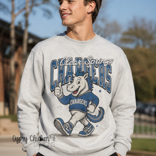 Chargers Retro Mascot