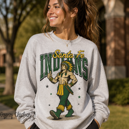 Santa Fe Indians Retro Mascot