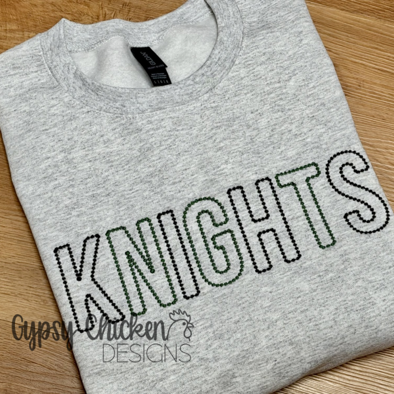Knights | Mini Dot Embroidered Mascot