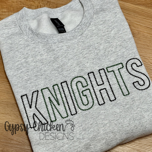 Knights | Mini Dot Embroidered Mascot