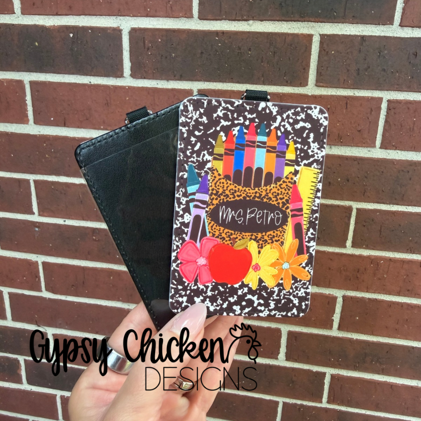 Personalized Composition Notebook ID Badge