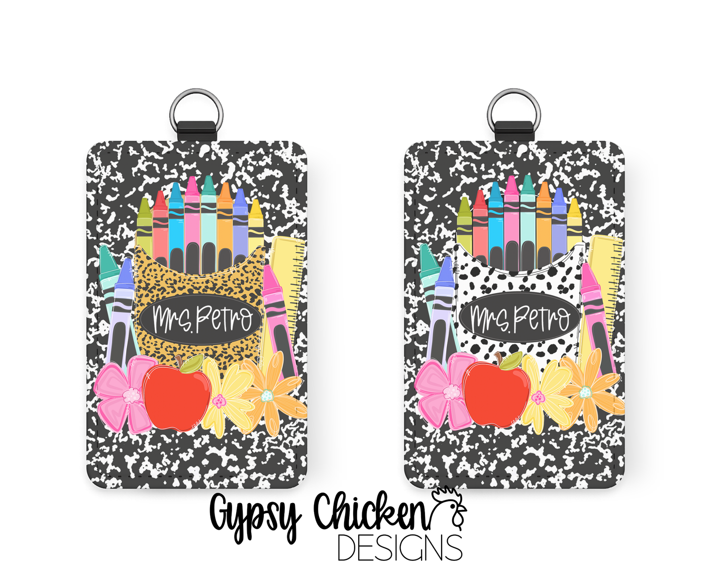 Personalized Composition Notebook ID Badge